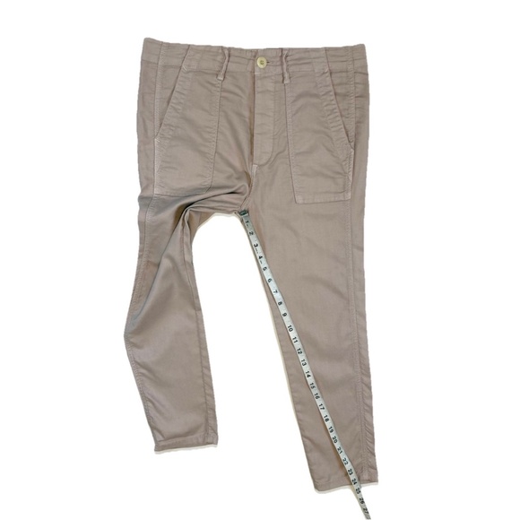 The Great Slouch Army Pants Size 25 Rosewater Pink High Rise Button Fly Ankle - Picture 7 of 16